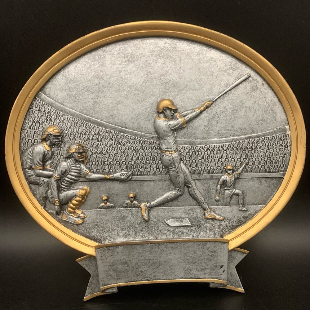 Baseball Player Wall Art Plaque